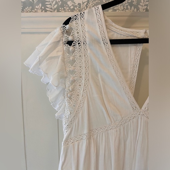 NWT Anthropology White Dress: Medium - Picture 2 of 4